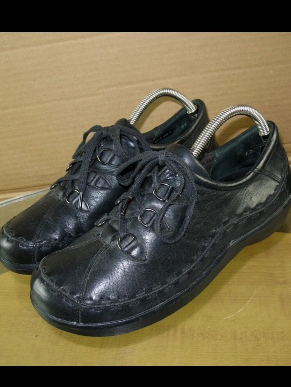 Ziera Allsorts Black Leather Casual Shoes Women's size 11 US